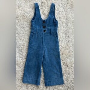 ZARA: Kids Blue Corduroy Overalls, size 6